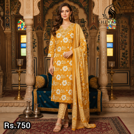 Cotton kurti 3 set
